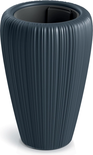 Pot de fleurs Orobo anthracite 39,5 cm - 1 pièce
