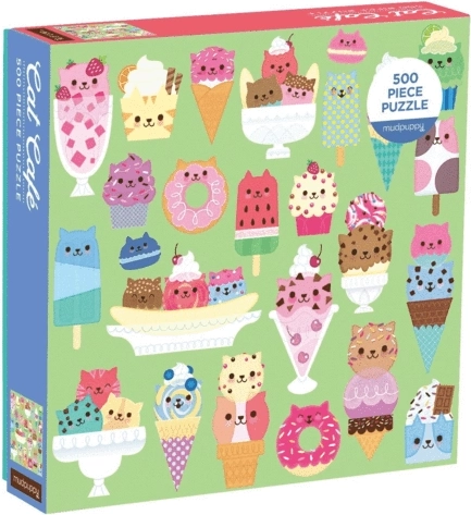 Puzzle MUDPUPPY Pâtisserie des chats 500 pièces