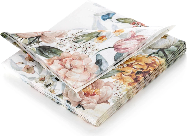 Serviettes New meadow 33 × 33 cm, 3 plis (20 pcs)