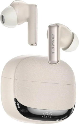 Awei TA19 ANC écouteurs sans fil TWS Bluetooth 6.0 beiges