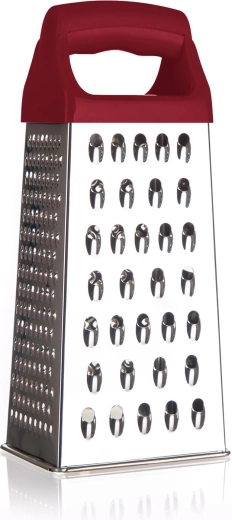 Râpe pyramide inox 21 cm avec poignée en plastique CULINARIA Bordeaux