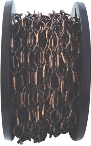 Chaîne en acier Z310/4, brun bruni, 30 m