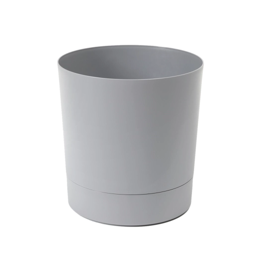 Pot de fleurs avec soucoupe Aura 22,5 cm gris