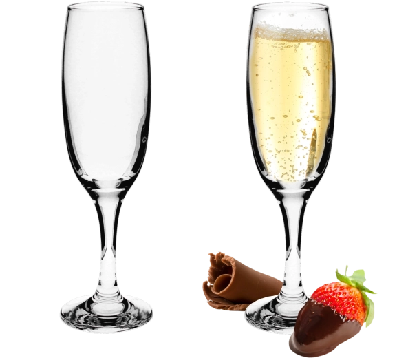 Set de verres à champagne LAV Empire 220 ml – 6 pcs