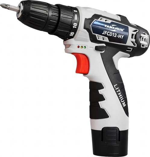 Tournevis sans fil 12 V avec LED, coffret et 2× batteries 1,5 Ah