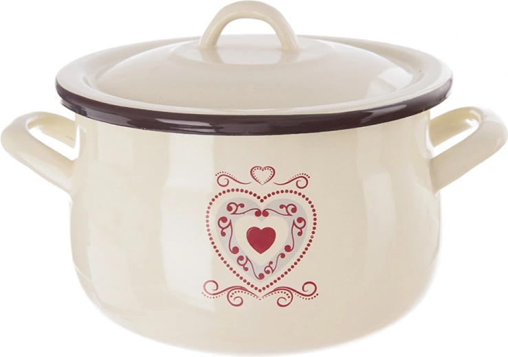 Marmite émaillée avec couvercle Tonca 16 cm, 2,3 l