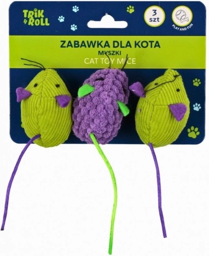 Jouet pour chat souris – 3 pièces