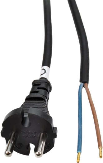 Cordon électrique souple Solight en caoutchouc noir 5 m 2×1 mm²