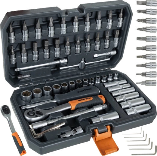 Coffret d’outils Bigstren en mallette 56 pièces 1/4"