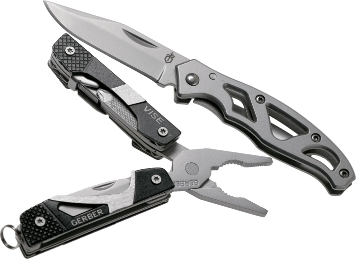 Gerber Vise + Mini Paraframe pince multifonction et couteau de poche 5,6 cm