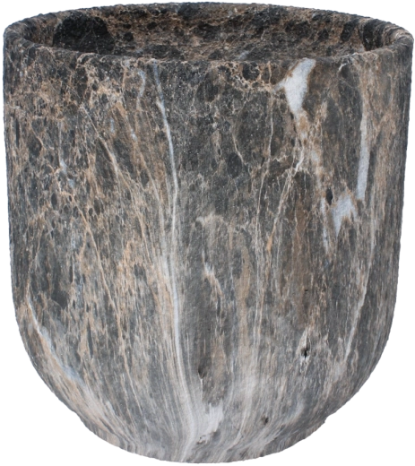 Cache-pot en céramique à effet marbre 29 × 29 × 29,5 cm
