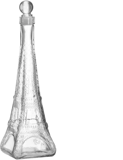 Carafe en verre 350 ml en forme de tour