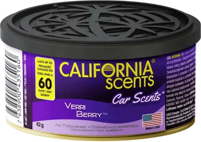 Désodorisant voiture California Scents Verri Berry – myrtille