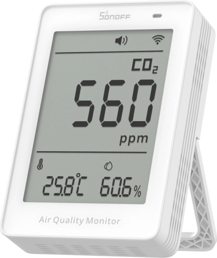 Sonoff AirGuard CO2 – moniteur de qualité de l’air Wi‑Fi avec écran LCD