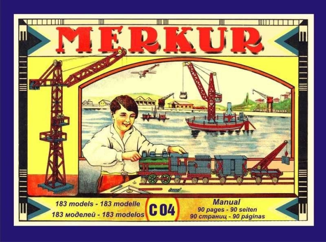 Jeu de construction en métal MERKUR classic – 183 modèles