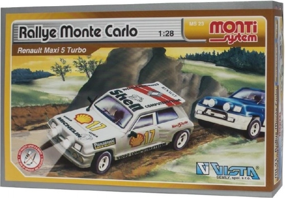 Kit de construction Monti System MS 23 Rallye Monte Carlo en boîte 22x15x7 cm