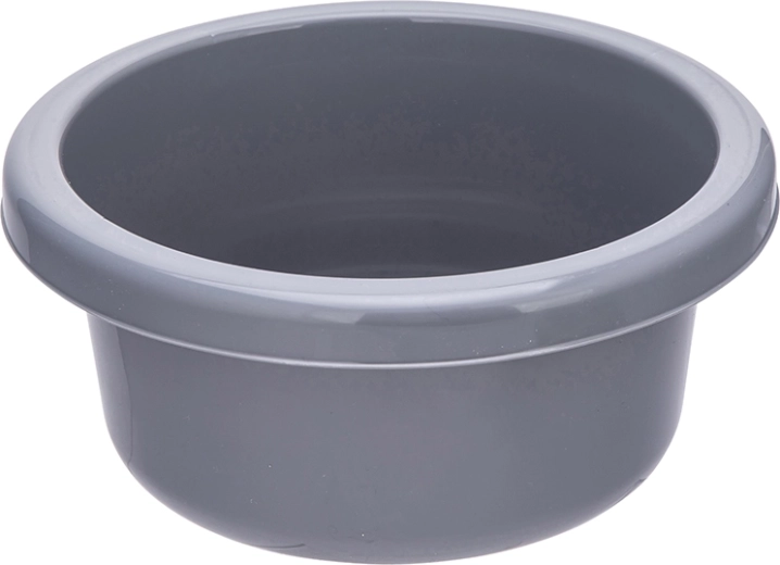 Bol rond en plastique 4 l gris 26 cm