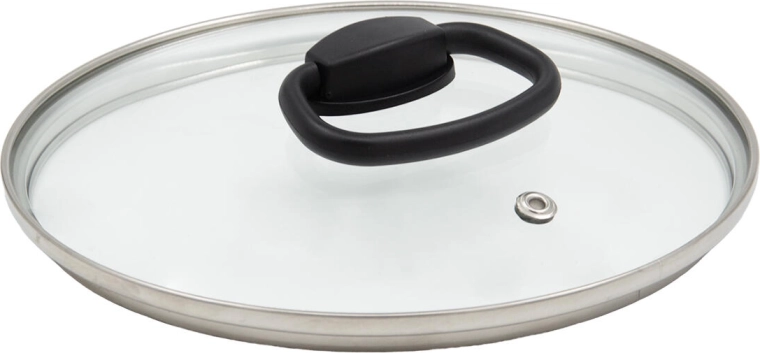 Couvercle en verre SMART PLUS 18 cm avec poignée pliante en nylon