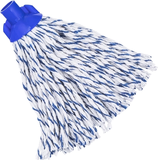 Cavallo tête de balai serpillière en coton à vis, bicolore 150 g