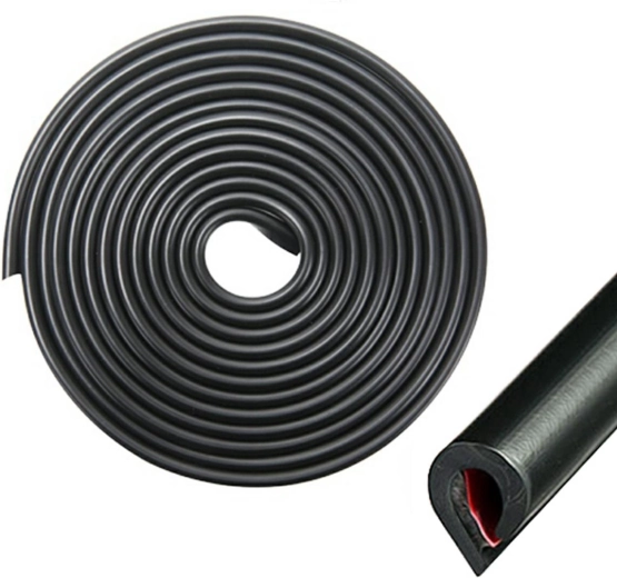 Ag679f baguette de protection de porte 5 m noire