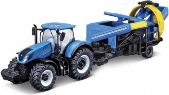 Bburago Farmland tracteur New Holland T7.315 HD avec cultivateur 10 cm