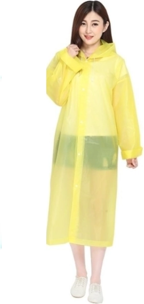 Poncho de pluie pour adultes - jaune