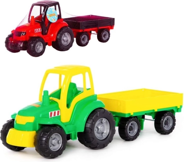Tracteur en plastique avec remorque amovible