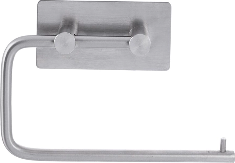Porte-papier toilette adhésif en acier inoxydable
