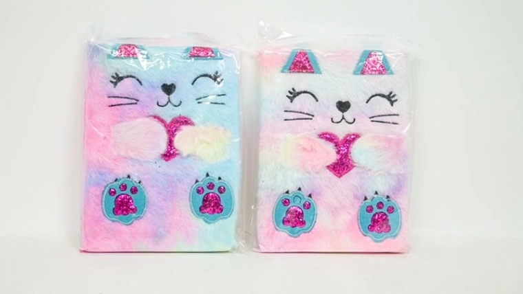 Carnet en peluche