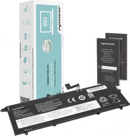 Batterie Movano pour Lenovo ThinkPad T490s / T495s / T14s (L18C3PD2) 4650 mAh 54 Wh