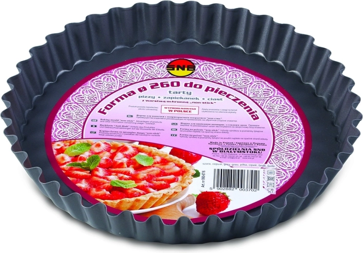 Moule de cuisson antiadhésif pour tarte et pizza 26 cm gris