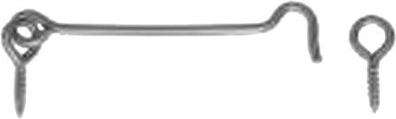 Crochet à œil à visser 80 mm galvanisé