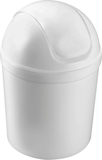 Poubelle en plastique à couvercle basculant Heidrun 1,5 l