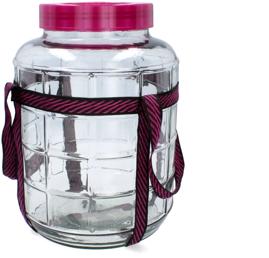 Pichet de fermentation multifonction en verre pour vin 12 l