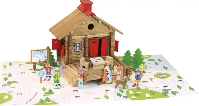 Jeujura construction en bois de la station de ski