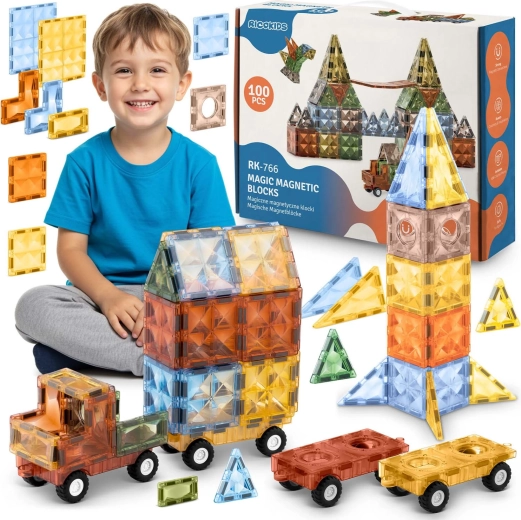 Jeu de construction magnétique Ricokids XXL 100 pièces