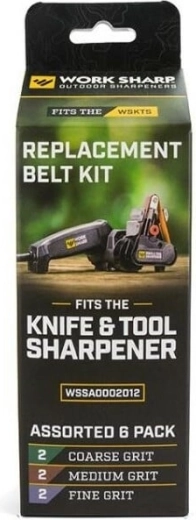 Work Sharp WSKTS bandes abrasives de rechange, lot de 6 pièces