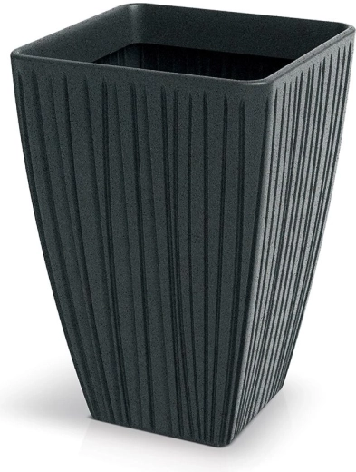 Cache-pot Fero Square High 40 × 40 × 58 cm – gris plomb