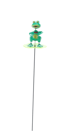 Décoration de jardin sur pique grenouille 50 cm