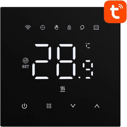 Thermostat intelligent Avatto pour chaudière à gaz Wi‑Fi 3A