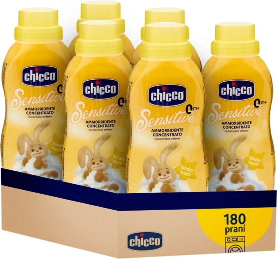 Adoucissant concentré Chicco Baby Sensitive toucher délicat 750 ml - 6 pièces