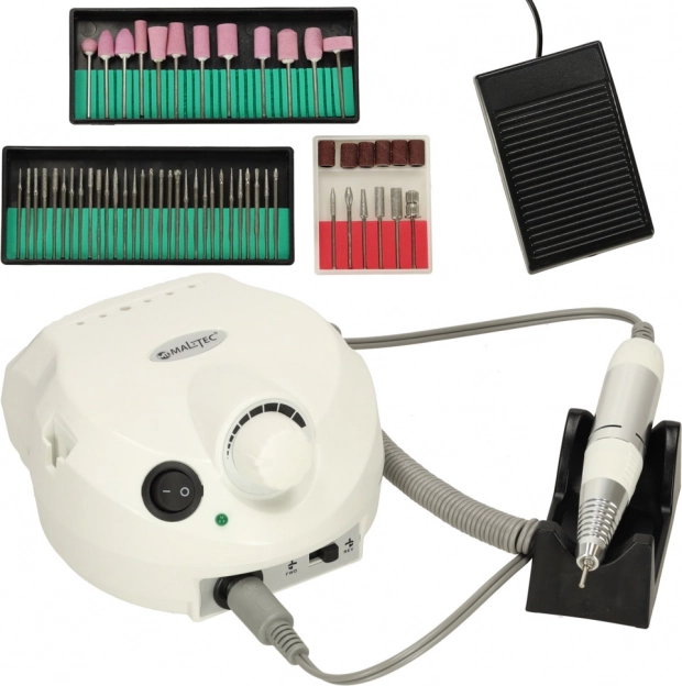 Fraiseuse pour soin des ongles ND-2WH + embouts interchangeables