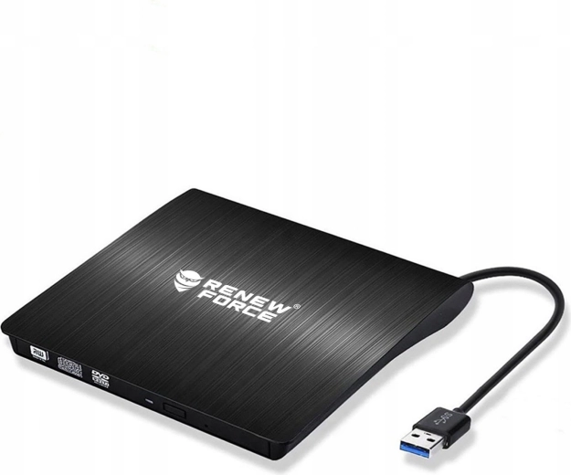 Lecteur/graveur CD/DVD externe RENEW FORCE USB 3.0 (graveur)