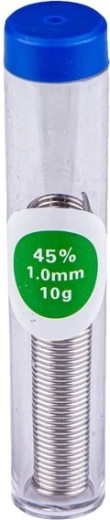 Soudure avec flux en boîte 45 % d’étain, 1 mm, 10 g