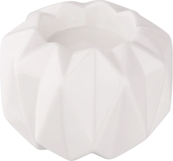 Bougeoir en porcelaine blanc