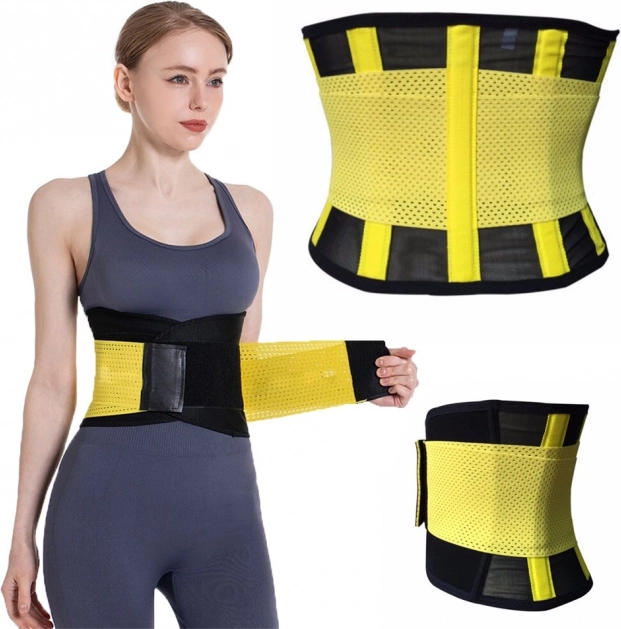 Ceinture d’entraînement en néoprène pour l’abdomen XXL – jaune