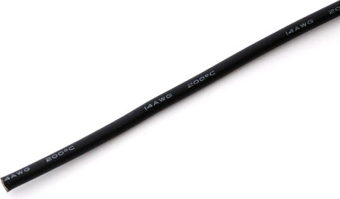 Fil silicone MSP 2,0 mm² (14 AWG) noir - 1 m