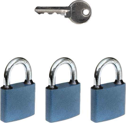 Ensemble de cadenas OVAL 45 à clé commune, 3 pcs