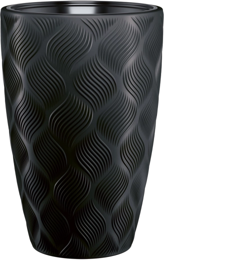 Jardinière FLOW Slim 40 × 58 cm – noir profond