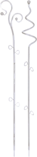 Tuteur pour orchidées Decor, blanc transparent, 58,5 cm